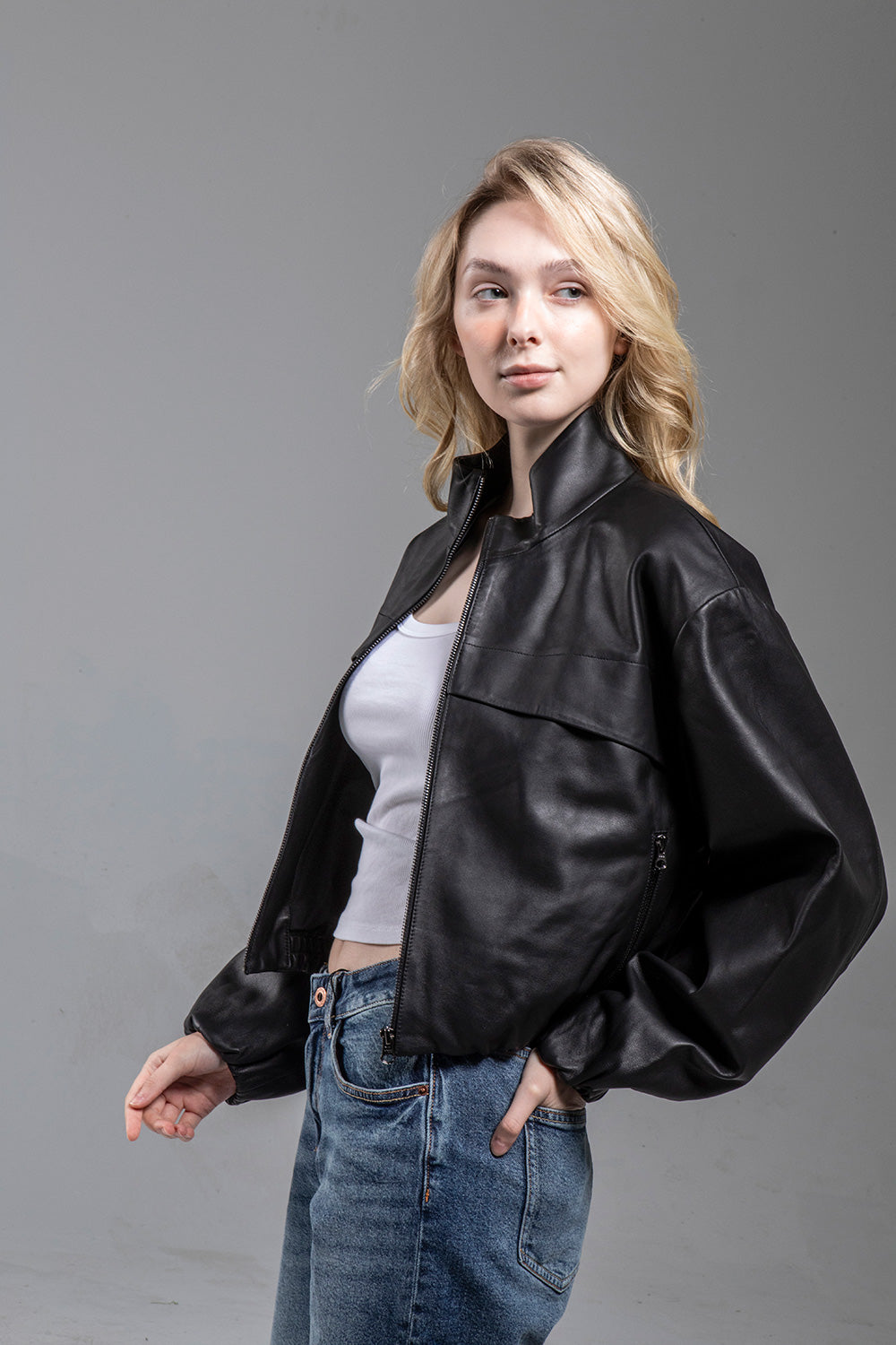 DOPE 寬鬆版皮外套