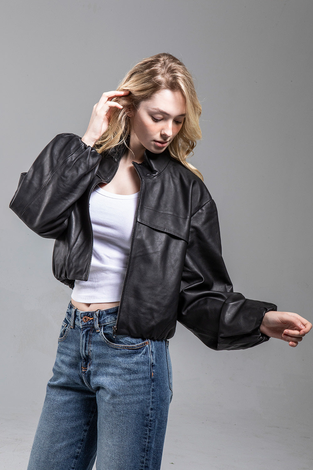 DOPE 寬鬆版皮外套