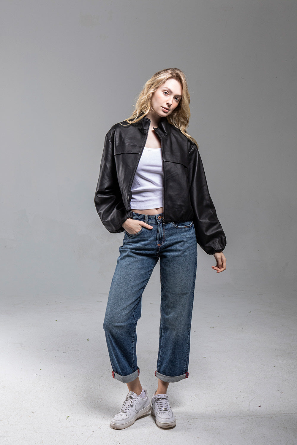 DOPE 寬鬆版皮外套