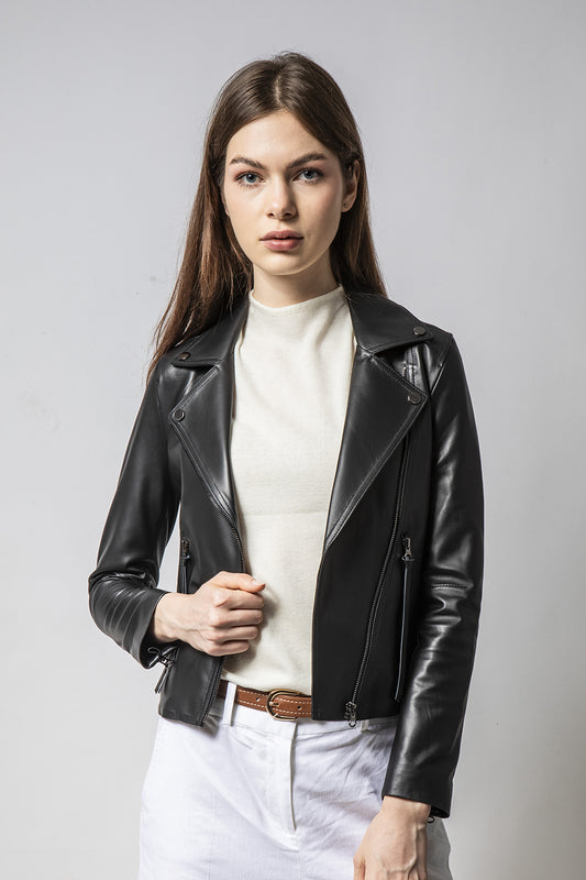 CARGO黑色騎士風皮外套